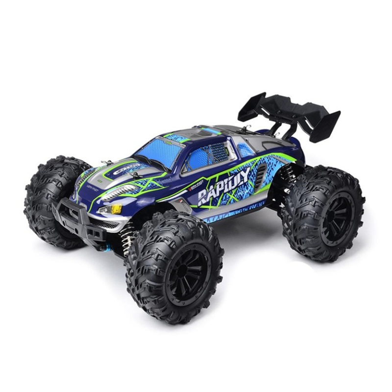 RM-172023 Cars Off Road 4WD with LED Headlight,1/16 Scale Rock Crawler 4WD 2.4G 50KM High Speed Blue